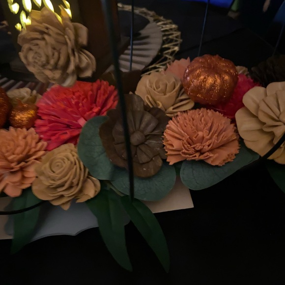 Handmade Pumpkin Floral Centerpiece - Picture 4 of 7